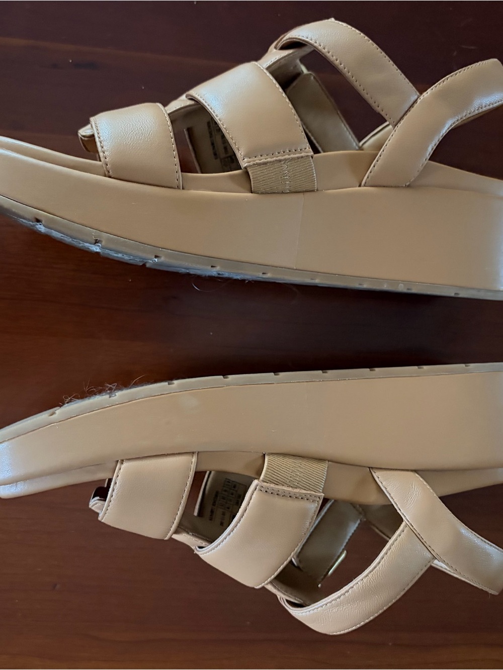 Vionic Tan Leather Platform Slide Sandals with Buckle “Delano” 8.5/39. EUC! - Picture 6 of 11